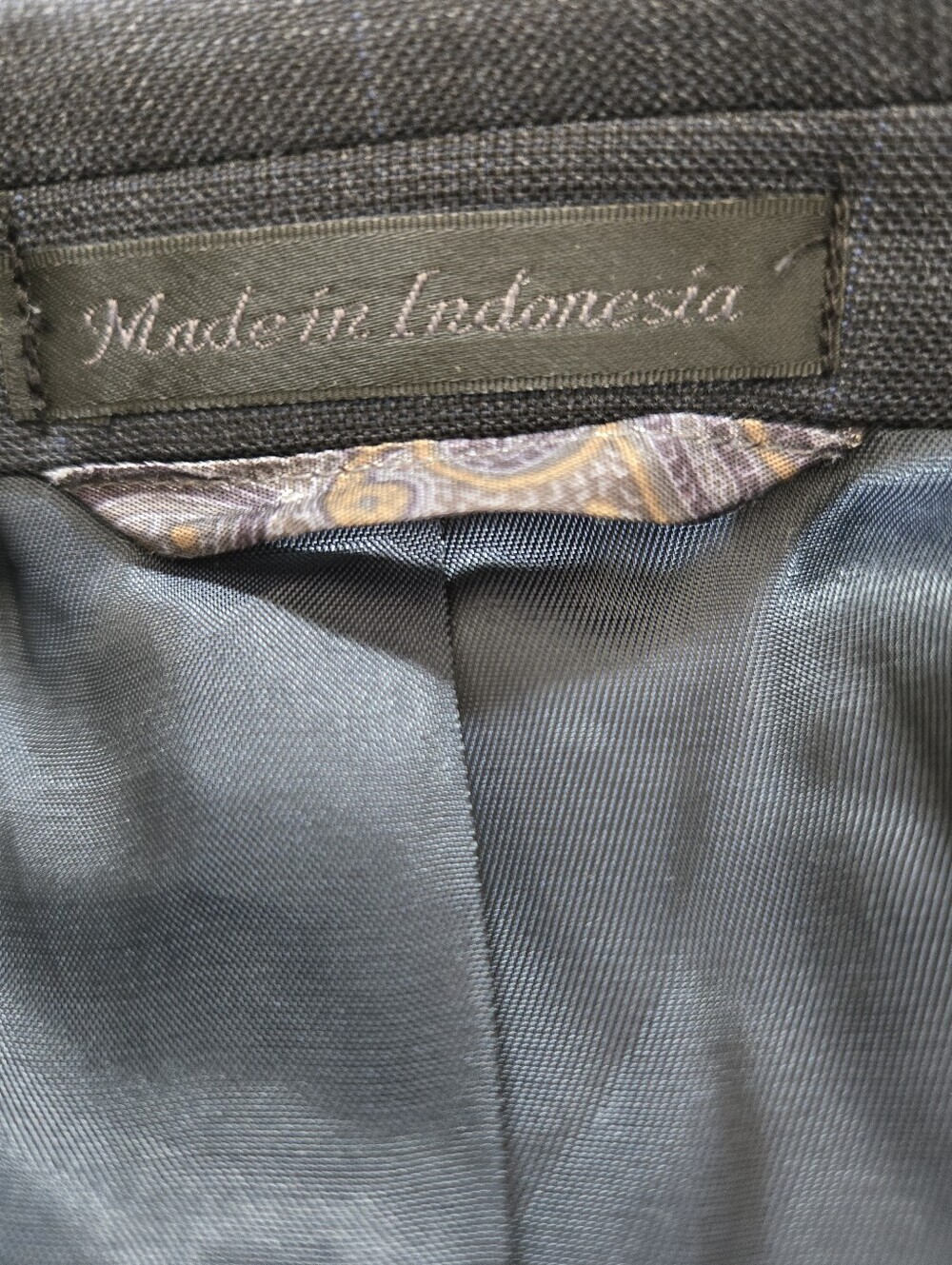 Lauren Ralph Lauren Navy Windowpane 100% Wool Blazer. 44R - Picture 9 of 16